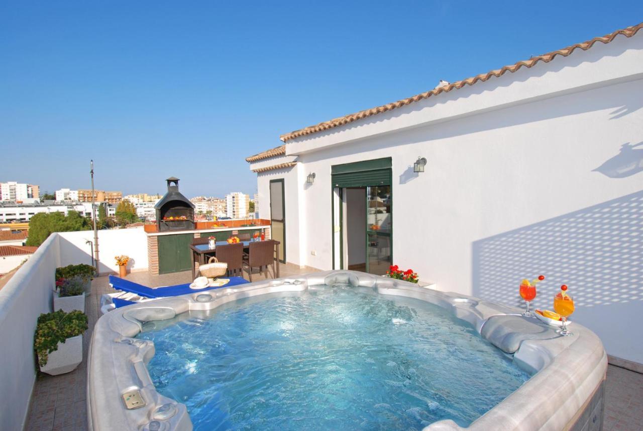 Isla De Benalmadena 1, Jacuzzi, 80M From The Sea, Ac, Bbq, Private Parking, Big Terrace Lejlighed Eksteriør billede